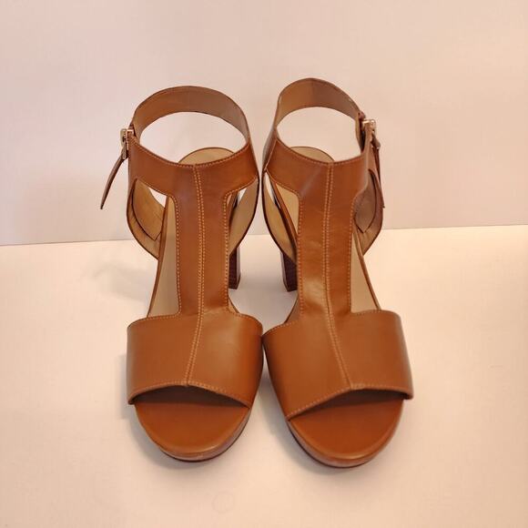 Franco Sarto Myriad Platform Sandals Brown Leather Women's‎ SZ 10 - Picture 2 of 8